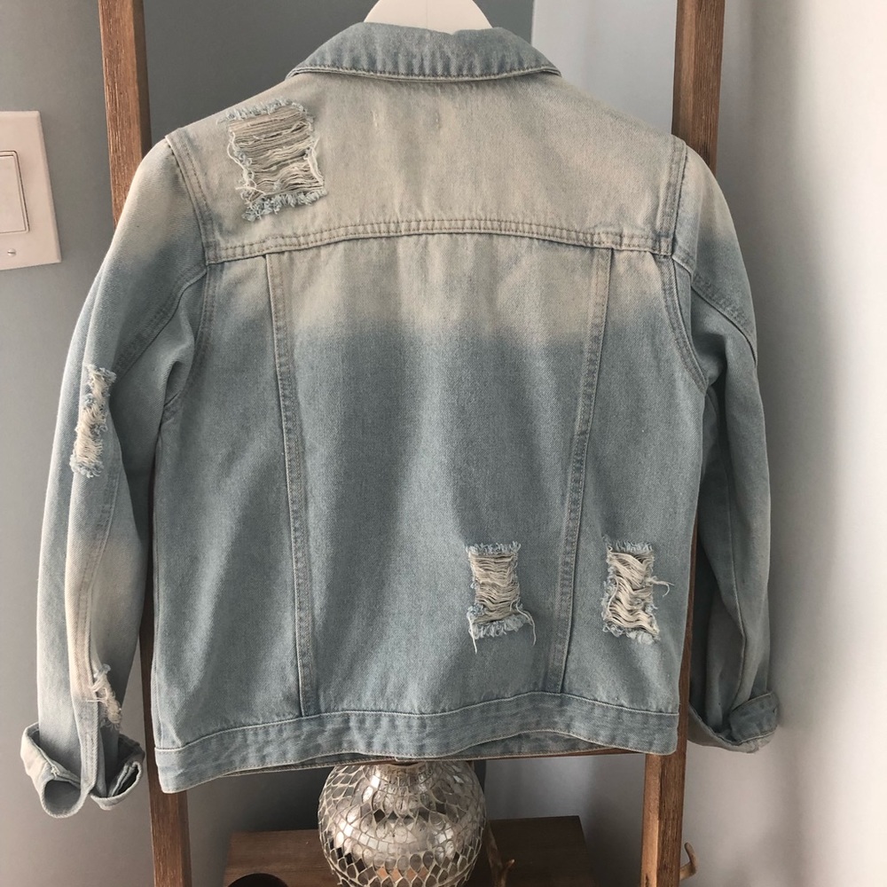 Distressed Denim Jacket - Picture 2 of 4